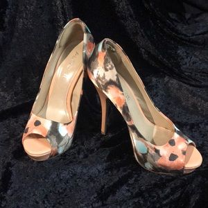 Aldo Multi-color Peach Tone Platform  Stilettos
